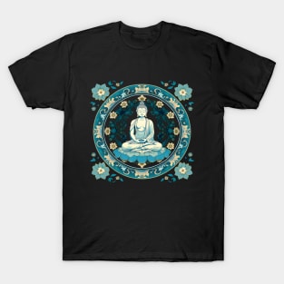 Mystic Mandala: Buddha's Serene Meditation T-Shirt